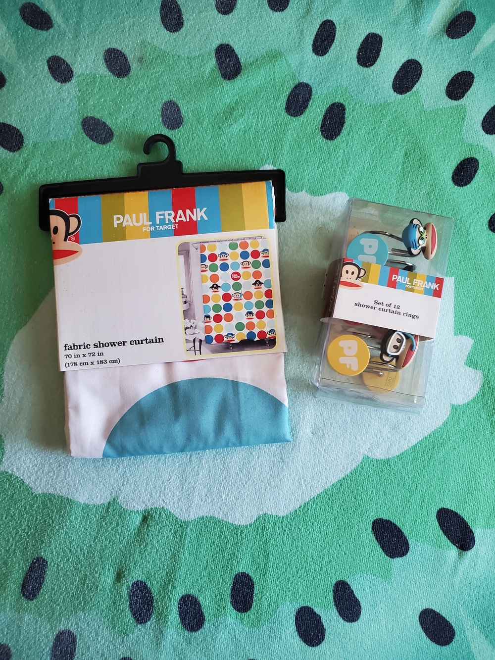 Paul Frank 2012 Shower Curtain & Matching Shower Rings